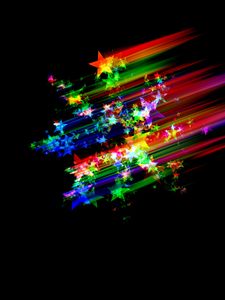 Preview wallpaper stars, glitter, abstraction, multicolored