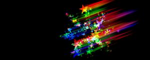 Preview wallpaper stars, glitter, abstraction, multicolored