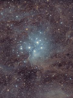 240x320 Wallpaper stars, glitter, glow, space, dark