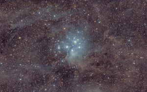 Preview wallpaper stars, glitter, glow, space, dark