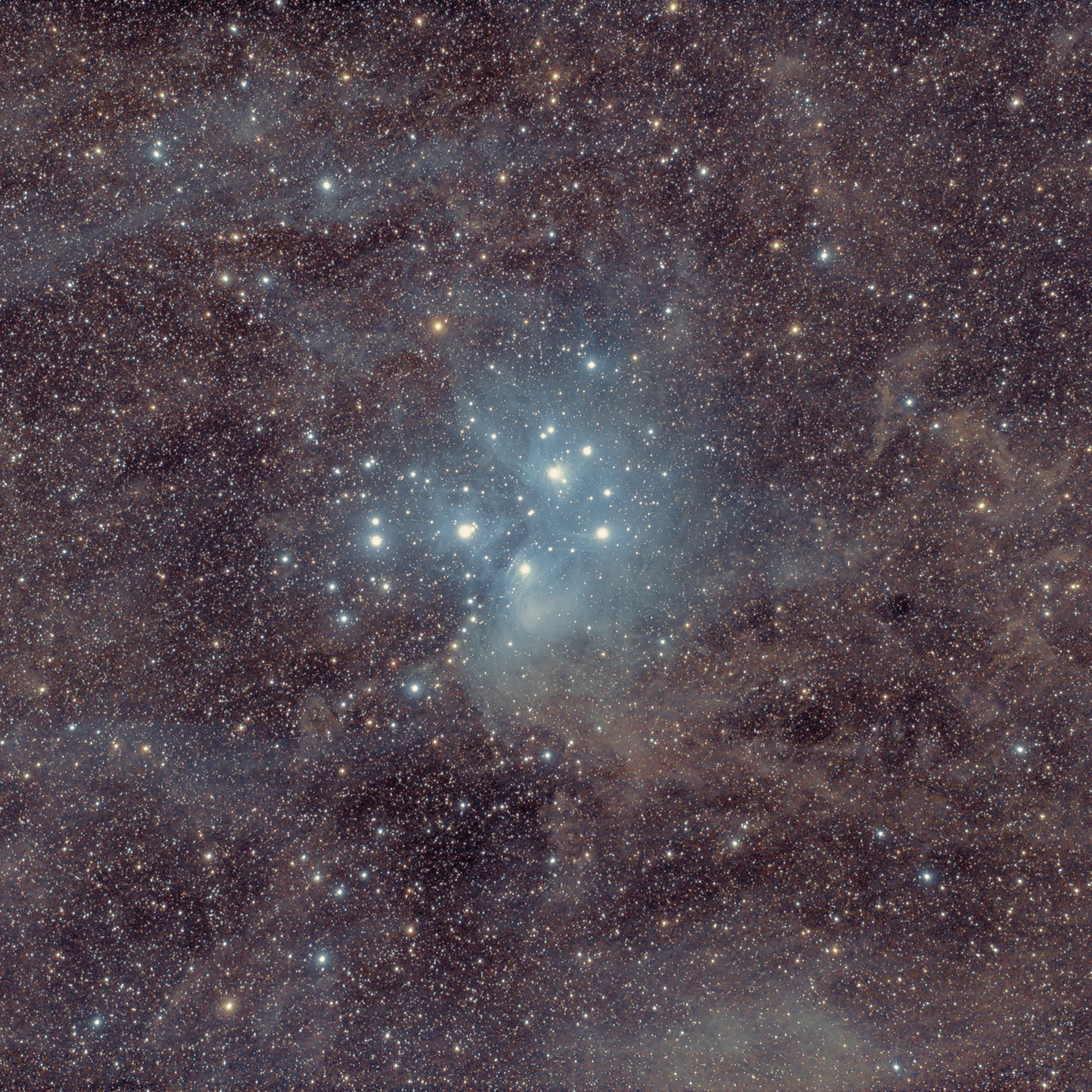 3415x3415 Wallpaper stars, glitter, glow, space, dark