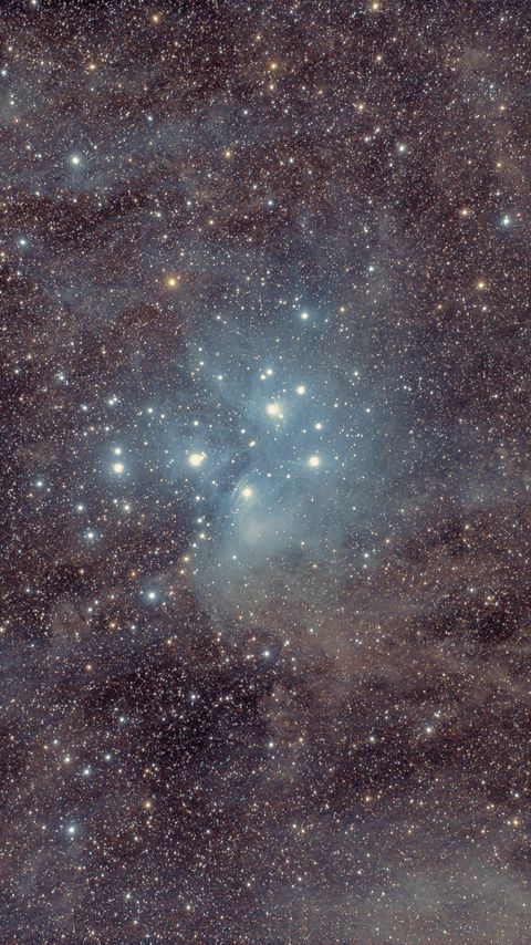 480x854 Wallpaper stars, glitter, glow, space, dark
