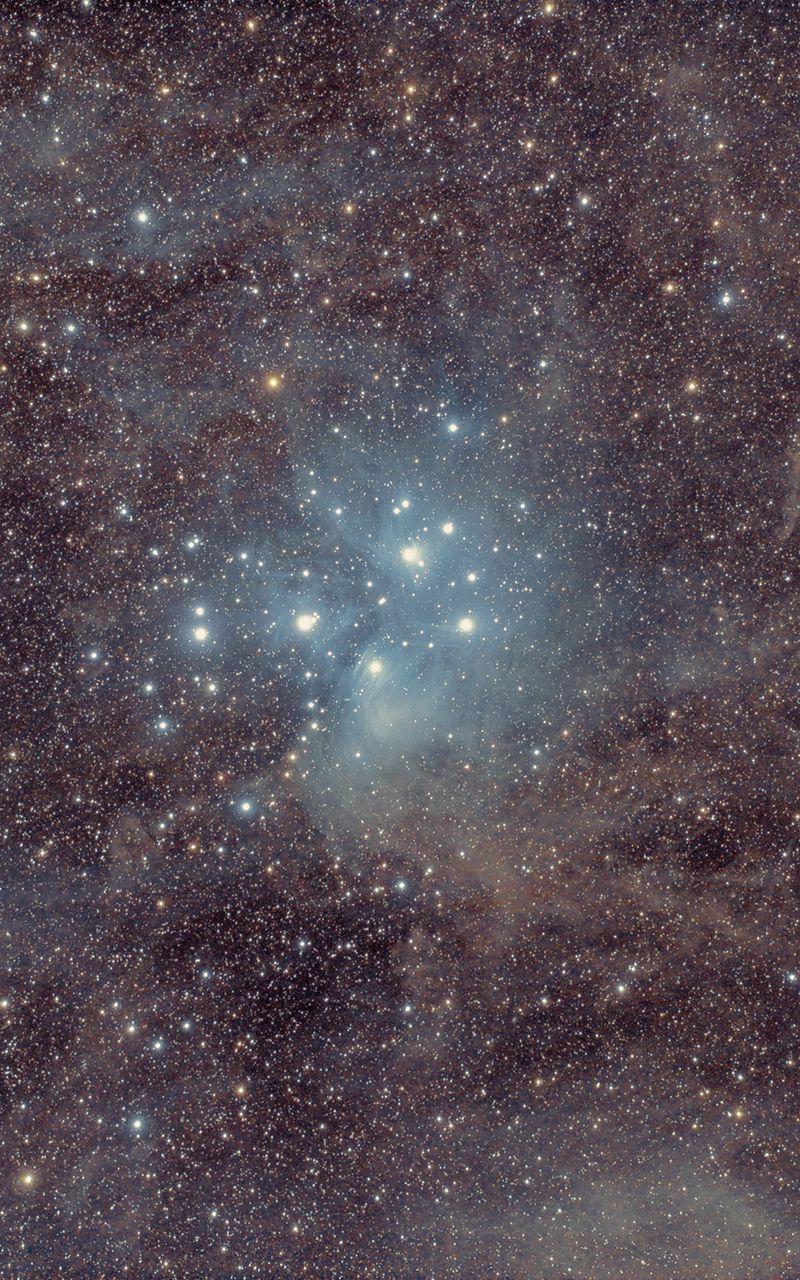 800x1280 Wallpaper stars, glitter, glow, space, dark