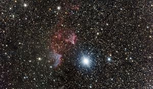 Preview wallpaper stars, glow, nebula, space, background