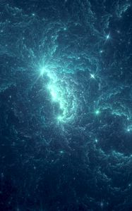 Preview wallpaper stars, glow, sparkles, blue