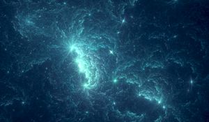 Preview wallpaper stars, glow, sparkles, blue