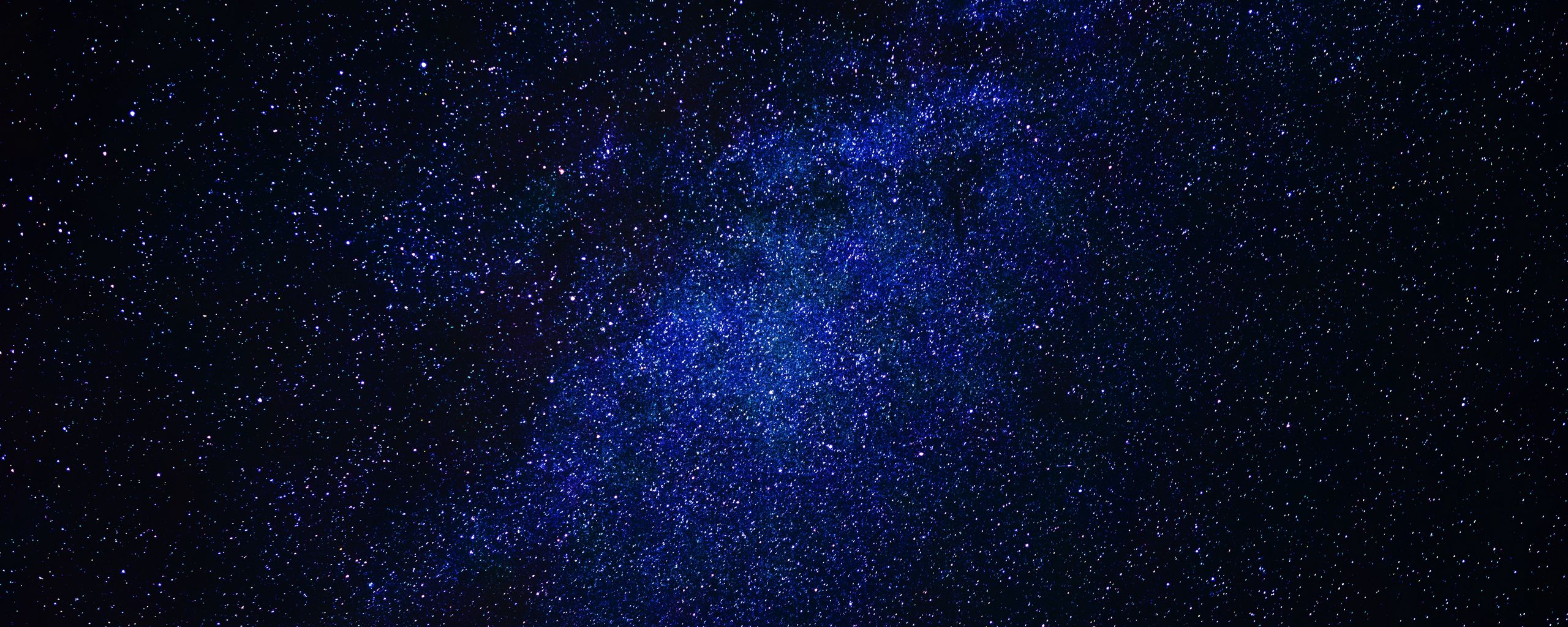 2560x1024 Wallpaper stars, milky way, space