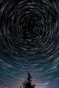 Preview wallpaper stars, motion, long exposure, night, astronomy