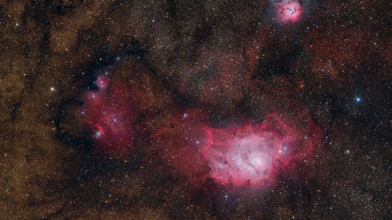 Wallpaper stars, nebula, bright, glow, space