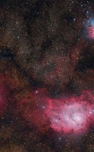 Preview wallpaper stars, nebula, bright, glow, space