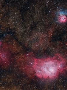 Preview wallpaper stars, nebula, bright, glow, space