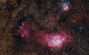 Preview wallpaper stars, nebula, bright, glow, space
