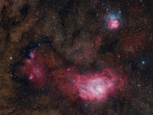 Preview wallpaper stars, nebula, bright, glow, space