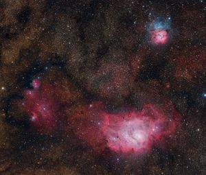 Preview wallpaper stars, nebula, bright, glow, space