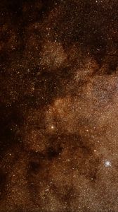Preview wallpaper stars, nebula, brown, space