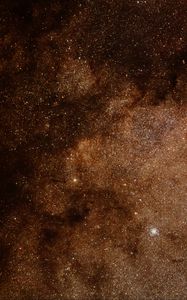 Preview wallpaper stars, nebula, brown, space