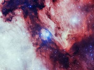 Preview wallpaper stars, nebula, brown, universe, space
