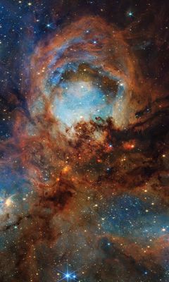 240x400 Wallpaper stars, nebula, glitter, space