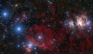 Preview wallpaper stars, nebula, glow, dark, space