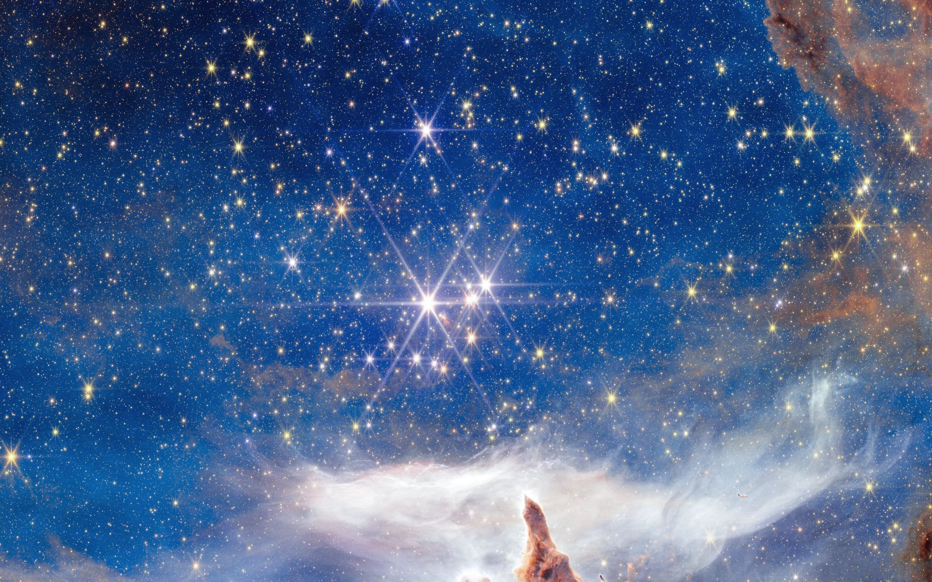 1920x1200 Wallpaper stars, nebula, shine, bright, space