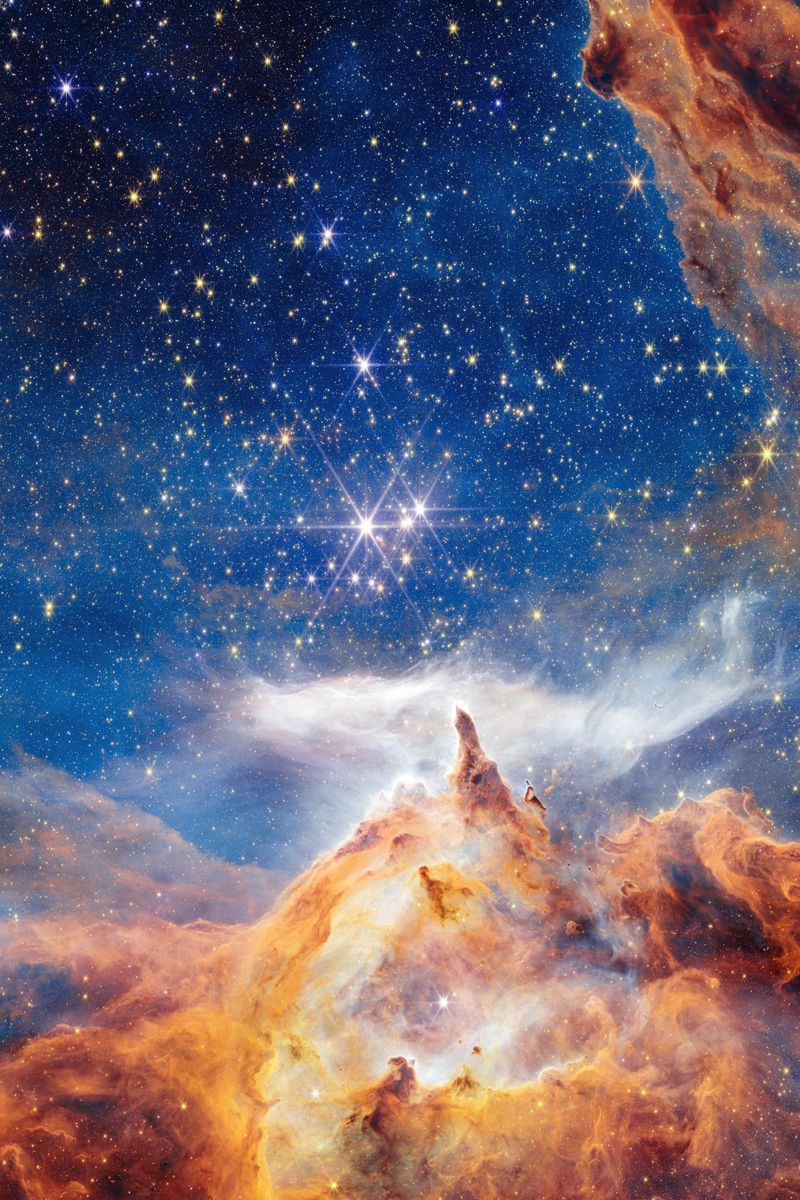 800x1200 Wallpaper stars, nebula, shine, bright, space