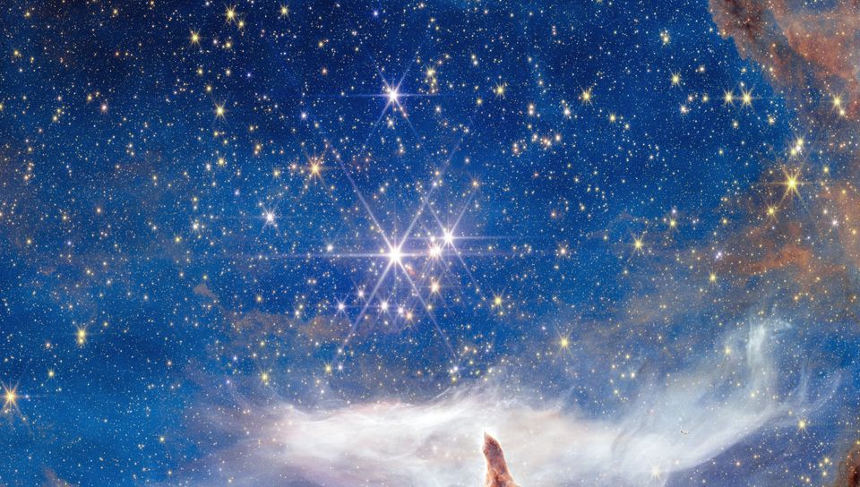 960x544 Wallpaper stars, nebula, shine, bright, space