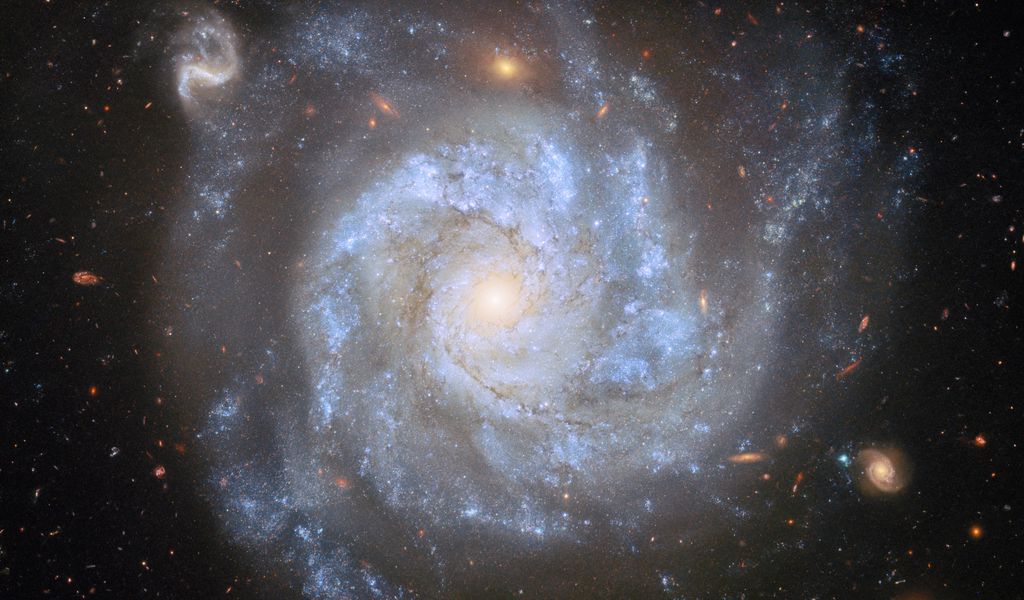 1024x600 Wallpaper stars, nebula, space, spiral