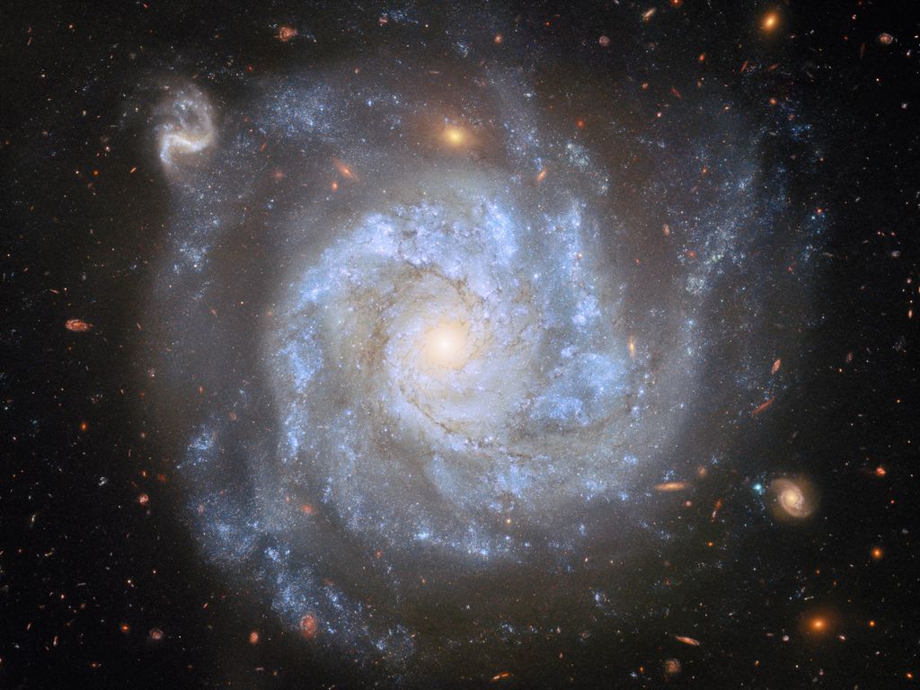 1024x768 Wallpaper stars, nebula, space, spiral