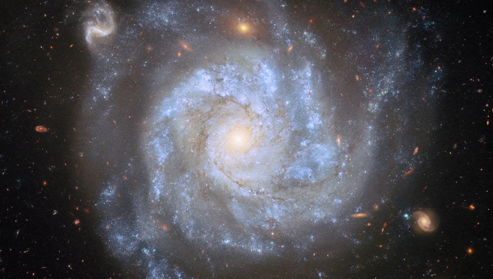 960x544 Wallpaper stars, nebula, space, spiral