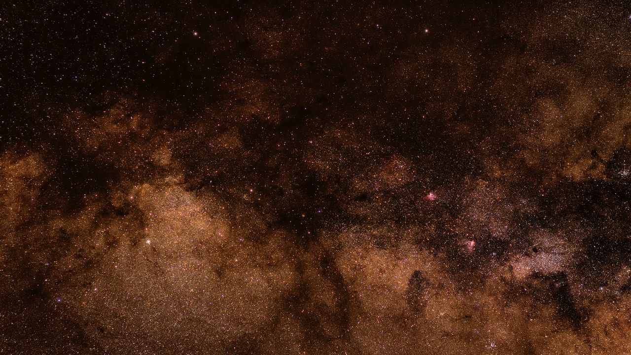 Wallpaper stars, nebula, space, galaxy, brown