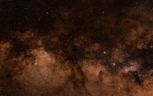 Preview wallpaper stars, nebula, space, galaxy, brown