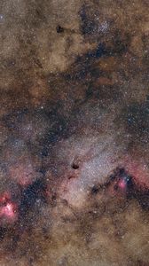 Preview wallpaper stars, nebulae, space, dark, clouds