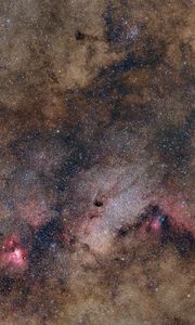 Preview wallpaper stars, nebulae, space, dark, clouds