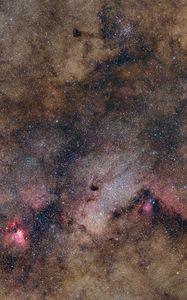 Preview wallpaper stars, nebulae, space, dark, clouds