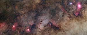 Preview wallpaper stars, nebulae, space, dark, clouds