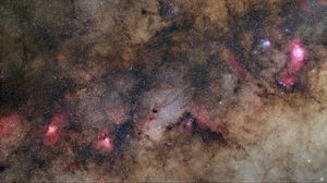 Preview wallpaper stars, nebulae, space, dark, clouds