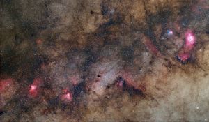 Preview wallpaper stars, nebulae, space, dark, clouds