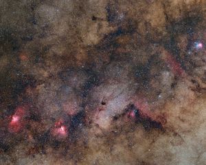 Preview wallpaper stars, nebulae, space, dark, clouds