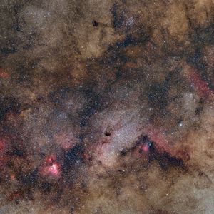 Preview wallpaper stars, nebulae, space, dark, clouds