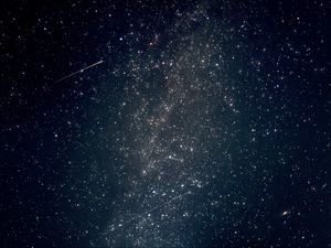 Preview wallpaper stars, night, meteor shower, dark