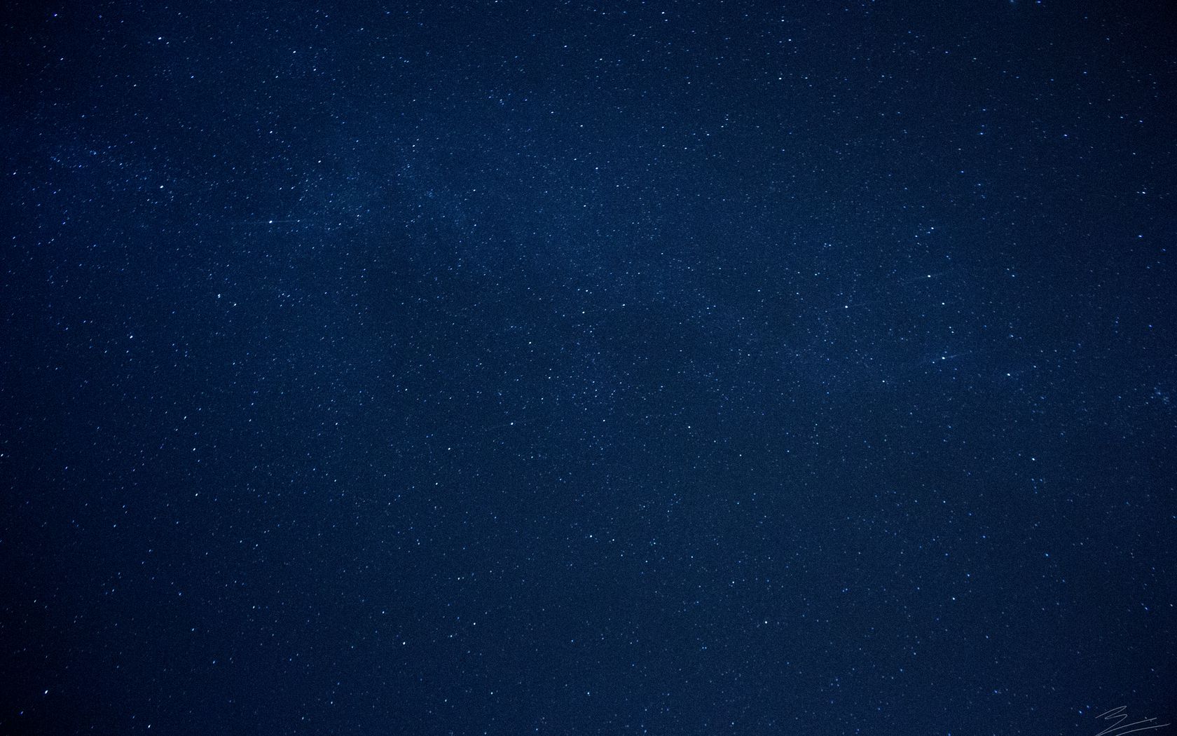 1680x1050 Wallpaper stars, night, starry sky, blue, dark
