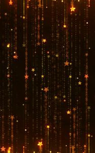 Preview wallpaper stars, pattern, falling, stargazing, glowing, festive, new year mood