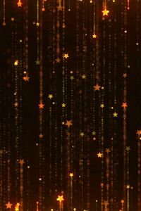 Preview wallpaper stars, pattern, falling, stargazing, glowing, festive, new year mood