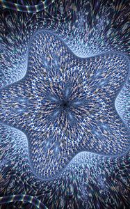 Preview wallpaper stars, pattern, fractal, glow, abstraction, blue