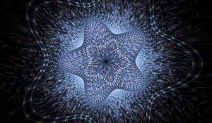 Preview wallpaper stars, pattern, fractal, glow, abstraction, blue