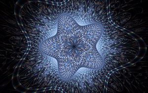 Preview wallpaper stars, pattern, fractal, glow, abstraction, blue