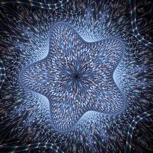 Preview wallpaper stars, pattern, fractal, glow, abstraction, blue