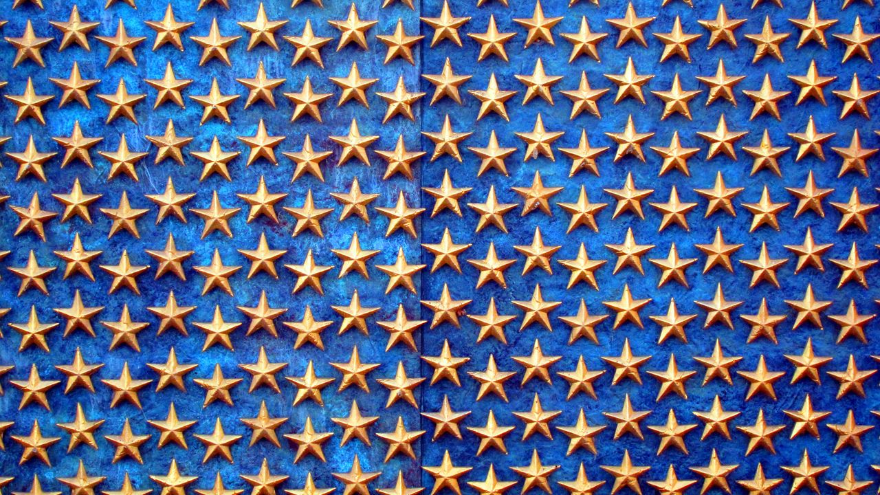 Wallpaper stars, pattern, texture, gold, blue
