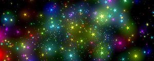 Preview wallpaper stars, shine, radiance, colorful