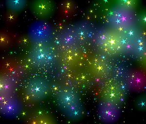 Preview wallpaper stars, shine, radiance, colorful